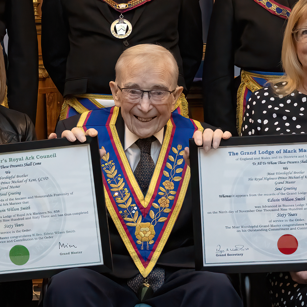 Staines Lodge 858 – Travelling Ark & W Bro Edwin “Ted” Smith